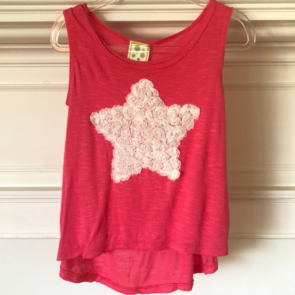 Kiddo by Katie Pink Double Layer Tank with Star